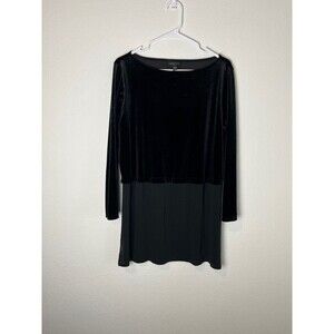 J Jill Wearever Dress Womens Large Petite Velvet Long Sleeve Tunic​